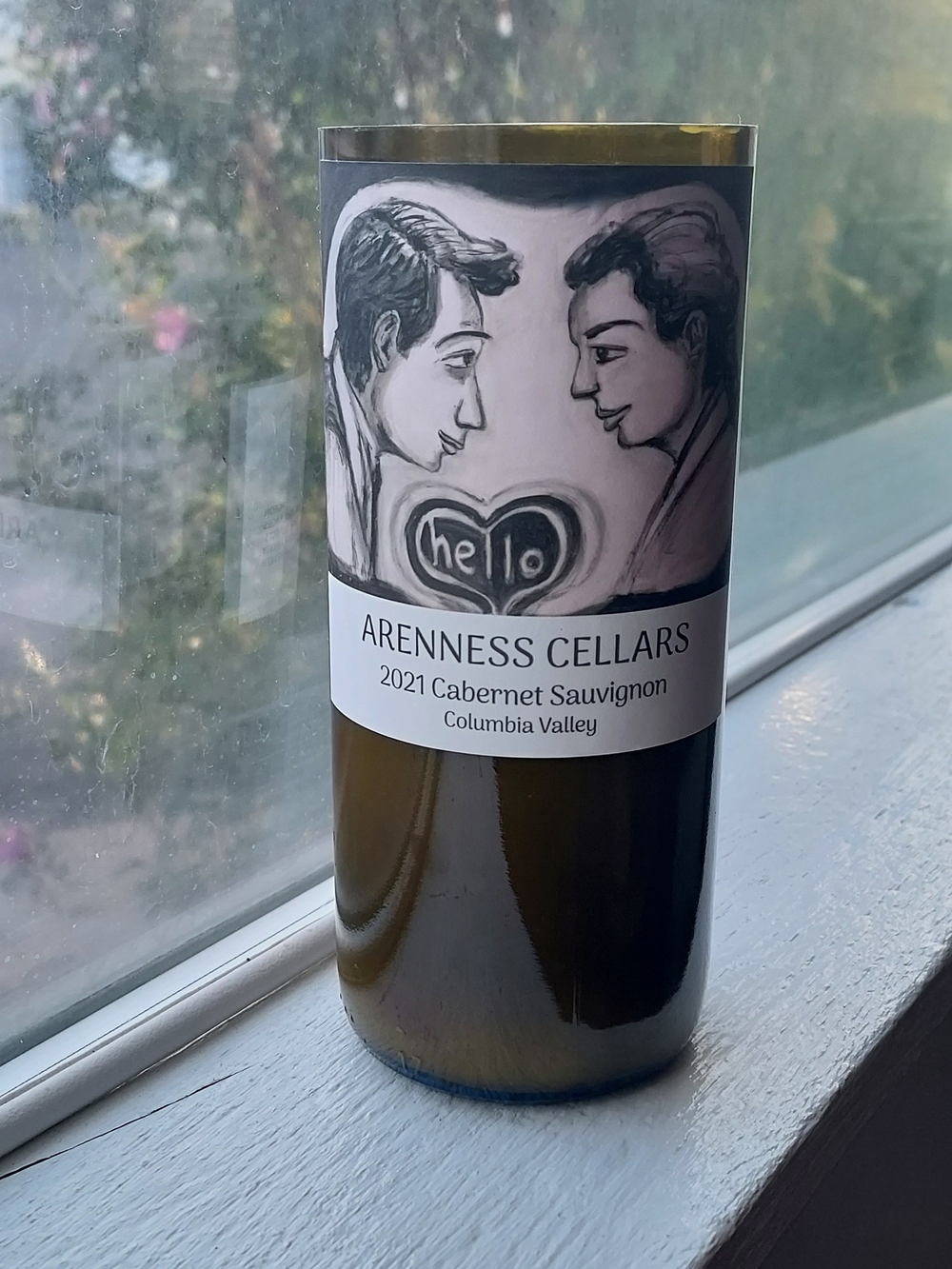 Vampire Blood Wine Bottle Candle
